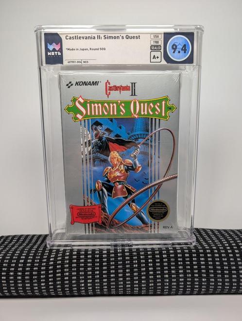 Castlevania II 2 Simon's Quest NES Wata 9.4 A+ First Print, Spelcomputers en Games, Games | Nintendo NES, Nieuw, Platform, 1 speler