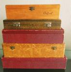5 oude dozen, diverse maten. Jaren 30-40-50-60, Ophalen of Verzenden