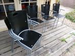 6 Design/Vintage Memphis stijl stoelen 5 euro per stuk, Ophalen, Gebruikt, Zwart, Memphis