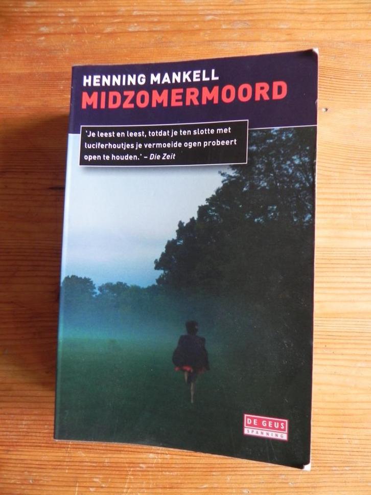Henning Mankell - Midzomermoord, Boeken, Thrillers, Gelezen, Scandinavië, Ophalen