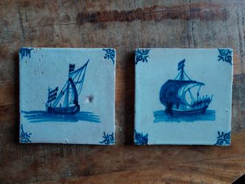 Antiek delft blauw tegels beschikbaar voor biedingen