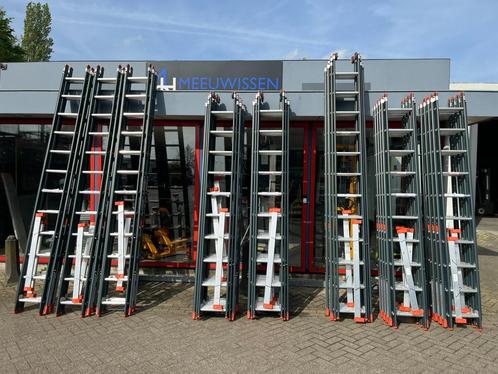 Schuifladder Pro met Smart Level systeem 2x10/2x12/3x10/3x12, Doe-het-zelf en Verbouw, Ladders en Trappen, Nieuw, Ladder, 4 meter of meer