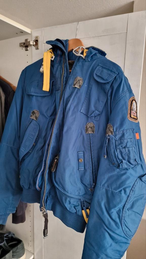 Parajumper Gobi Winterjas - Topkwaliteit!, Kleding | Heren, Jassen | Zomer, Gedragen, Maat 52/54 (L), Blauw, Ophalen of Verzenden
