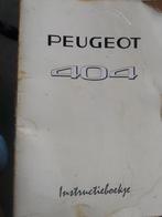 peugeot 404 instructieboekje, Auto diversen, Ophalen of Verzenden