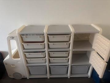 Speelgoedkast Vrachtwagen met Manden - Veel Opbergruimte! beschikbaar voor biedingen