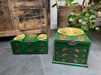 Chinese sieradendoos kist uniek Chinees box aziatisch, Overige materialen, Gebruikt, Minder dan 50 cm, Ophalen of Verzenden