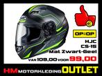 Motorhelm HJC CS-15 Trion - Mat Zwart-Geel - M-58, Nieuw met kaartje, HJC, Integraalhelm, Dames