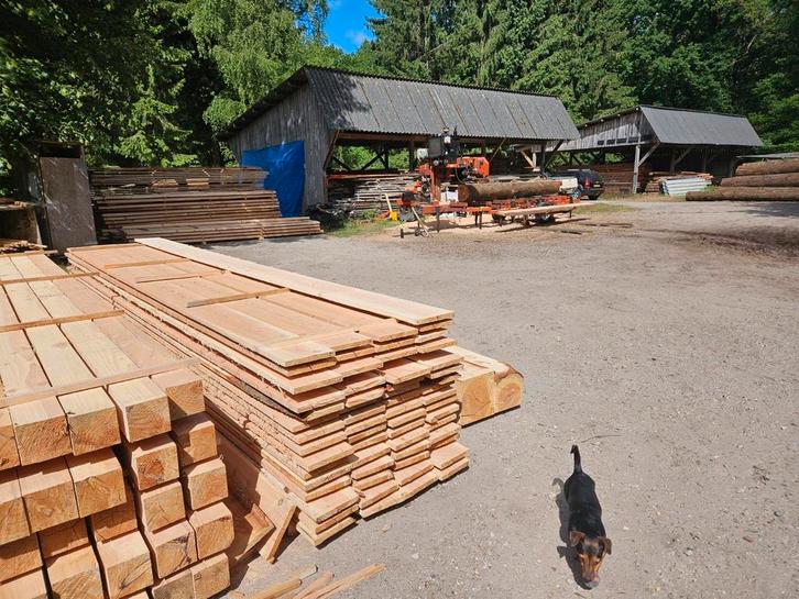 Douglas hout, Doe-het-zelf en Verbouw, Hout en Planken, Nieuw, Balk, Overige houtsoorten, 300 cm of meer, 50 mm of meer, Ophalen of Verzenden
