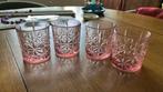 Vier rose whisky glazen, Ophalen of Verzenden, Zo goed als nieuw, Overige typen