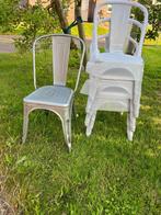 4 tuinstoelen vintage NIEUW, Ophalen, Nieuw, Metaal, Stapelbaar