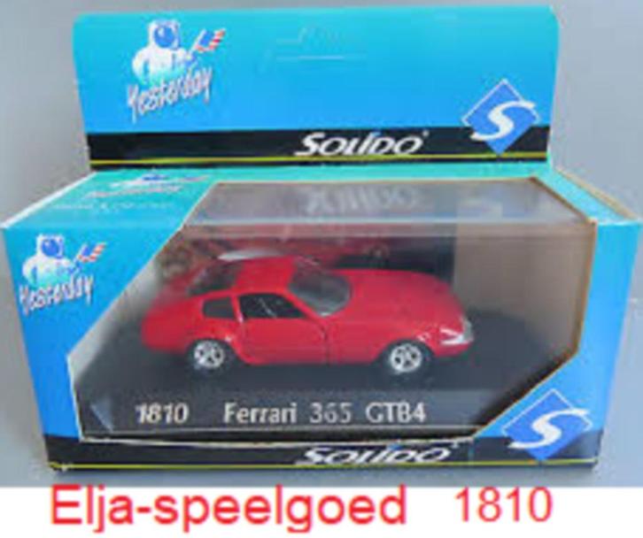Solido FERRARI 365 GTB4 1:43 1810 schaalauto, Hobby en Vrije tijd, Modelauto's | 1:43, Nieuw, Auto, Solido, Ophalen of Verzenden