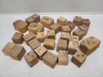 10kg Massief geperste houtblokken voor kachel of vuurkorf., Minder dan 3 m³, Ophalen of Verzenden, Overige houtsoorten, Blokken