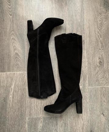 Manfield lange laarzen van suède en leer - maat 37 - nieuw beschikbaar voor biedingen