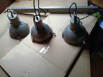 lamp met 3  hanglampen, Huis en Inrichting, Ophalen, Minder dan 50 cm, Metaal, Landelijk