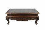 Handgegraveerde Mongoolse tafel, 50 tot 75 cm, Nieuw, 150 tot 200 cm, Klassiek Handgemaakt Gegraveerd