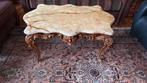 Antieke salon tafel barok met marmerplaat, Antiek en Kunst, Ophalen