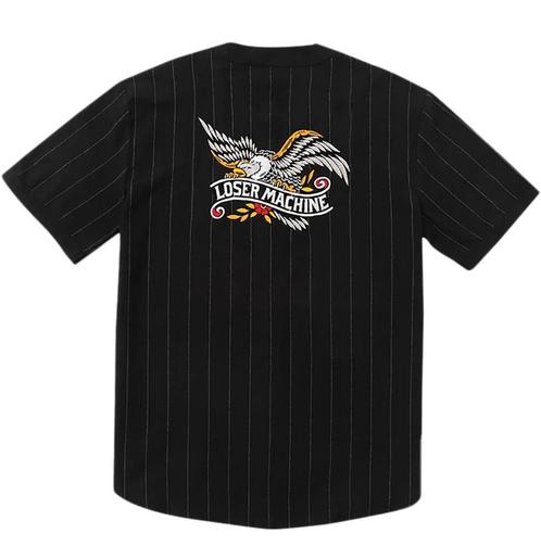 LOSER MACHINE TOROS BASEBALL JERSEY BLACK XXL, Kleding | Heren, Overhemden, Nieuw, Overige halswijdtes, Zwart, Ophalen