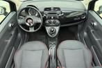 Fiat 500 C 1.2 Lounge Cabrio | rood stoffen dak | 70pk | Air, Auto's, Voorwielaandrijving, Euro 5, Stof, Gebruikt