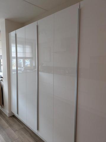 3x Ikea Metod hoge keukenkasten hoogglans wit Ringhult