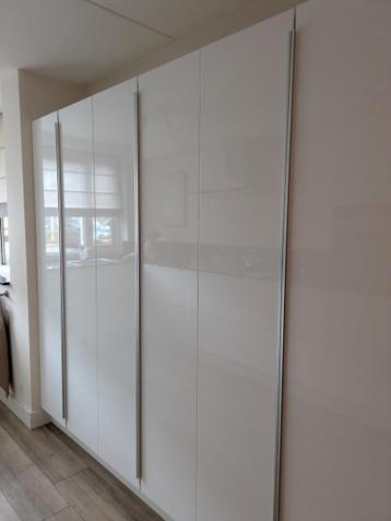 3x Ikea Metod hoge keukenkasten hoogglans wit Ringhult - afbeelding 1