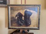 Mooi schilderij, schoenen., Antiek en Kunst, Kunst | Schilderijen | Klassiek, Ophalen