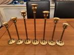 Tulp-Kandelaars ( set van 7 ), Huis en Inrichting, Woonaccessoires | Kandelaars en Kaarsen, Ophalen, Gebruikt, Overige kleuren