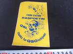 sticker 27mc piraat RASPOETIN thanks for QSO schijndel, Ophalen, Zo goed als nieuw, Bedrijf of Vereniging