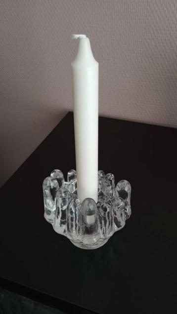 Kosta Boda Polar kristalglas kandelaar, Göran Warff, Zweden beschikbaar voor biedingen