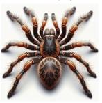 grote spin   auto ,koelkast kliko sticker, Verzenden