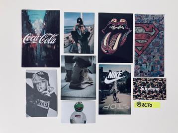 Stickers Coca Cola Nike Rolling Stones | DIY koffer laptop beschikbaar voor biedingen