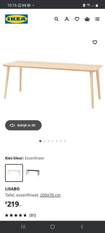 Ikea eettafel 2 maanden oud