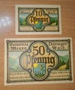 Duits Notgeld Meura Noodgeld, Ophalen of Verzenden, Duitsland