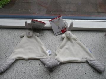 	 Knuffeldoek konijn merk Bambino van Kruitvat wit grijs beschikbaar voor biedingen