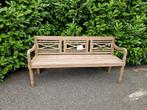 Teak Tuinbank | Stationsbank 180 cm  uit voorraad leverbaar, Ophalen of Verzenden, Nieuw, Hout