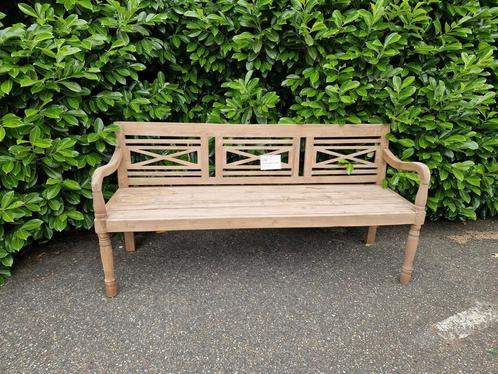 Teak Tuinbank | Stationsbank 180 cm  uit voorraad leverbaar, Tuin en Terras, Tuinbanken, Nieuw, Hout, Ophalen of Verzenden