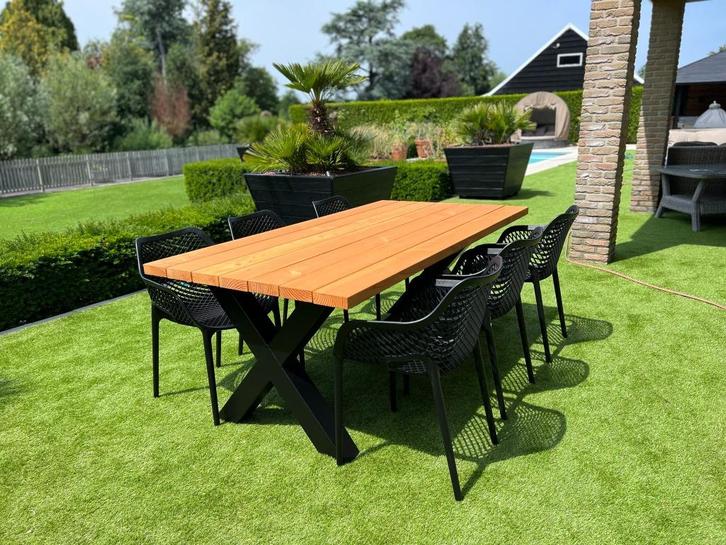 Tuintafel Douglas hout  | Maatwerk I Van 2-5 meter I Duumaa, Tuin en Terras, Tuintafels, Nieuw, Rechthoekig, Hout, Verzenden