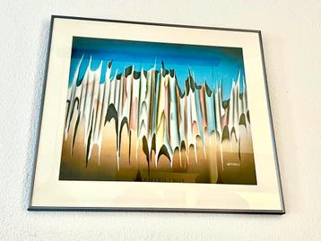 Modern abstract uniek kunstwerk 76,5 x 67,5 cm beschikbaar voor biedingen