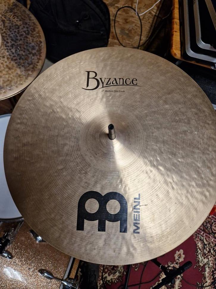 Meinl Byzance 17" + 19" Medium Thin Crash Bekken, Muziek en Instrumenten, Drumstellen en Slagwerk, Gebruikt, Overige merken, Ophalen of Verzenden