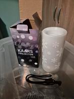 Kaars licht projector sneeuw vlokken kerst, Ophalen of Verzenden