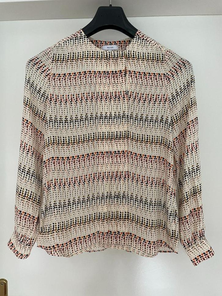 Reiss: z.g.a.n. leuk fleurig bloesje maat S, Kleding | Dames, Blouses en Tunieken, Zo goed als nieuw, Maat 36 (S), Overige kleuren
