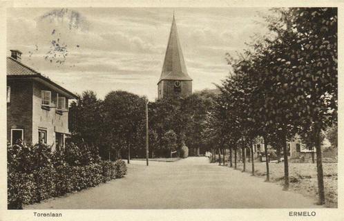 Torenlaan Ermelo - gelopen, Verzamelen, Ansichtkaarten | Nederland, Ongelopen, Gelderland, 1920 tot 1940, Ophalen of Verzenden