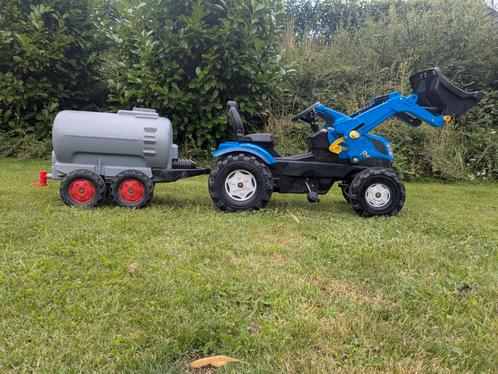 New Holland T7 Traptractor met voorlader en giertank, Kinderen en Baby's, Speelgoed | Buiten | Accuvoertuigen, Gebruikt, Ophalen