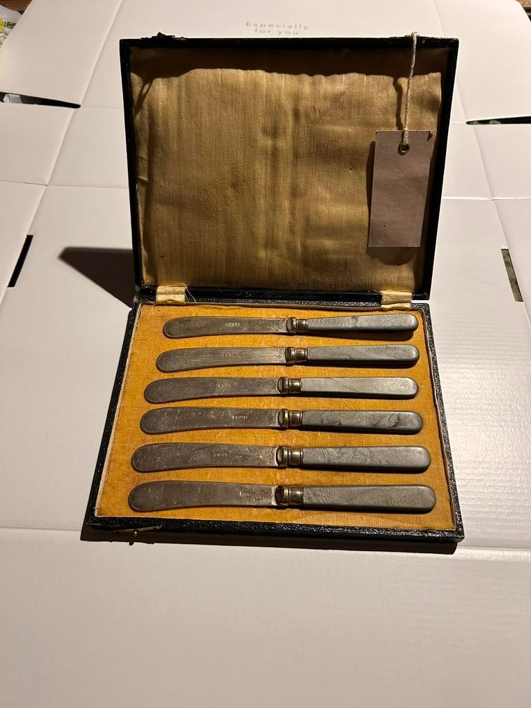 EPNS Britse boter mesjes in box, Ophalen of Verzenden