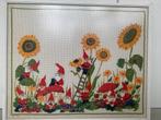 Geborduurd Schilderij Kabouters, Hobby en Vrije tijd, Borduren en Borduurmachines, Verzenden, Gebruikt, Overige typen