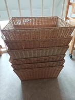 Rotan Mandjes Set, Gebruikt, Mand, Vierkant, Ophalen of Verzenden