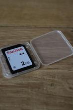 SD kaartje 2GB SanDick, Audio, Tv en Foto, Fotografie | Geheugenkaarten, SD, ScanDisk, Ophalen of Verzenden, Zo goed als nieuw