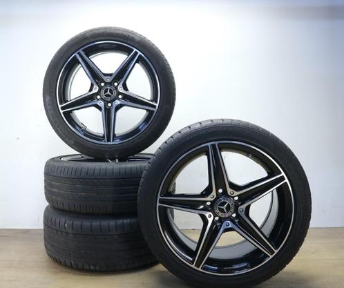 Mercedes C-klasse AMG velgen 18 inch w205 s205 + zomerbanden, Auto-onderdelen, Banden en Velgen, Banden en Velgen, Zomerbanden