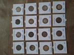 16 stuks Franse zilveren 1 franc munten van 1866 tot 1920., Ophalen of Verzenden, Frankrijk, Setje, Zilver