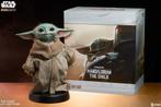 Sideshow Grogu Baby Yoda life size, Verzamelen, Star Wars, Ophalen, Zo goed als nieuw, Beeldje of Buste