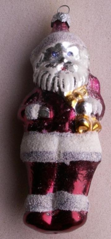 Oude kerstbal motief Kerstman beschikbaar voor biedingen